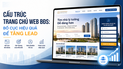 Cách xây dựng cấu trúc trang chủ hiệu quả cho web bất động sản