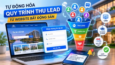 Tự động hóa quy trình thu lead từ website BĐS