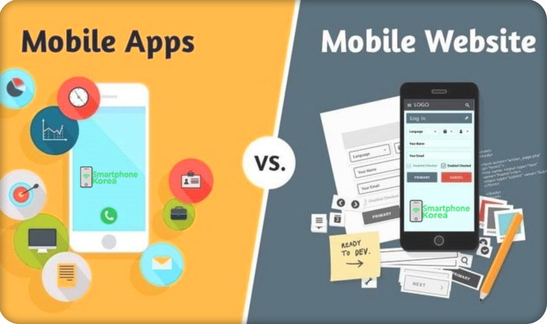 So sánh mobile app và website