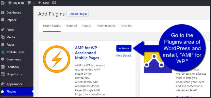 Cài đặt Amp cho website wordpress