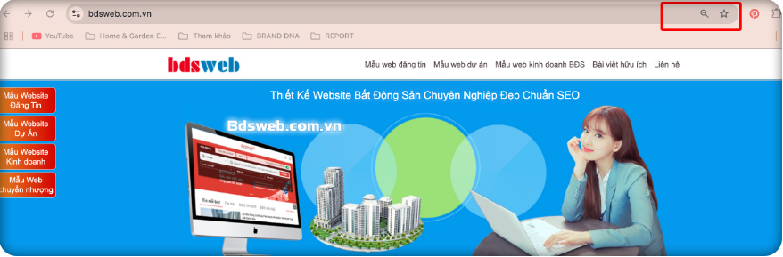 Lưu địa chỉ website trên Chrome