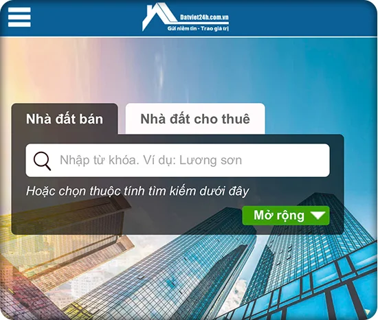 lọc nhanh bất động sản