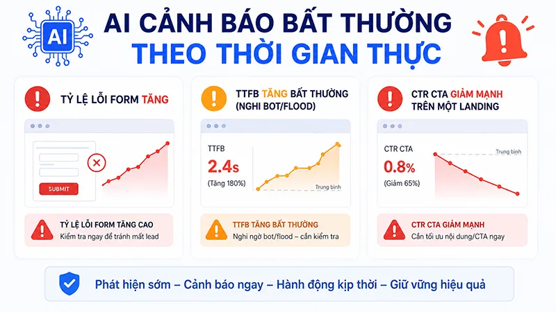 AI Cảnh báo bất thường theo thời gian thực