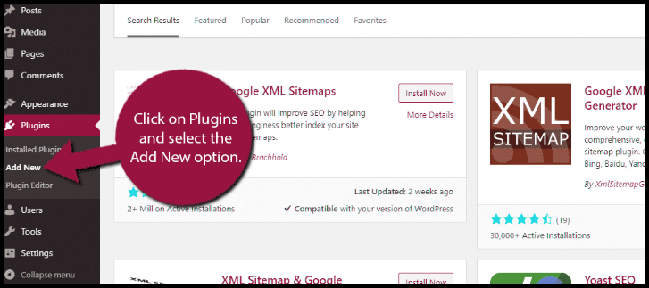 Plugin google sitemap xml