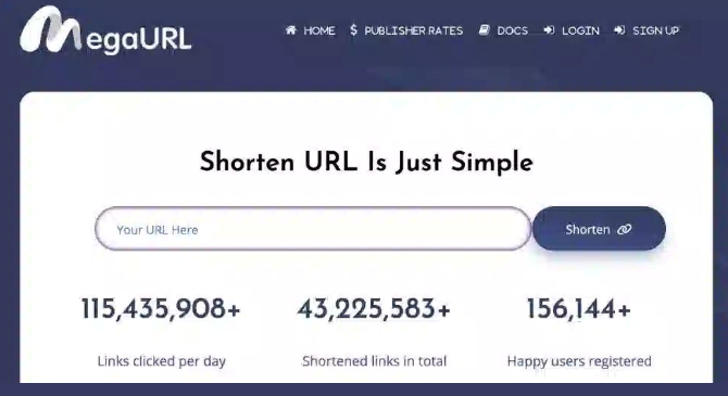 Rút gọn link megaurl