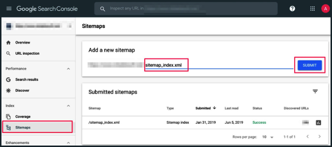 khai báo Sitemap với Google