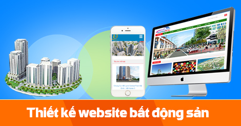 Thiết kế trang chủ website bất động sản