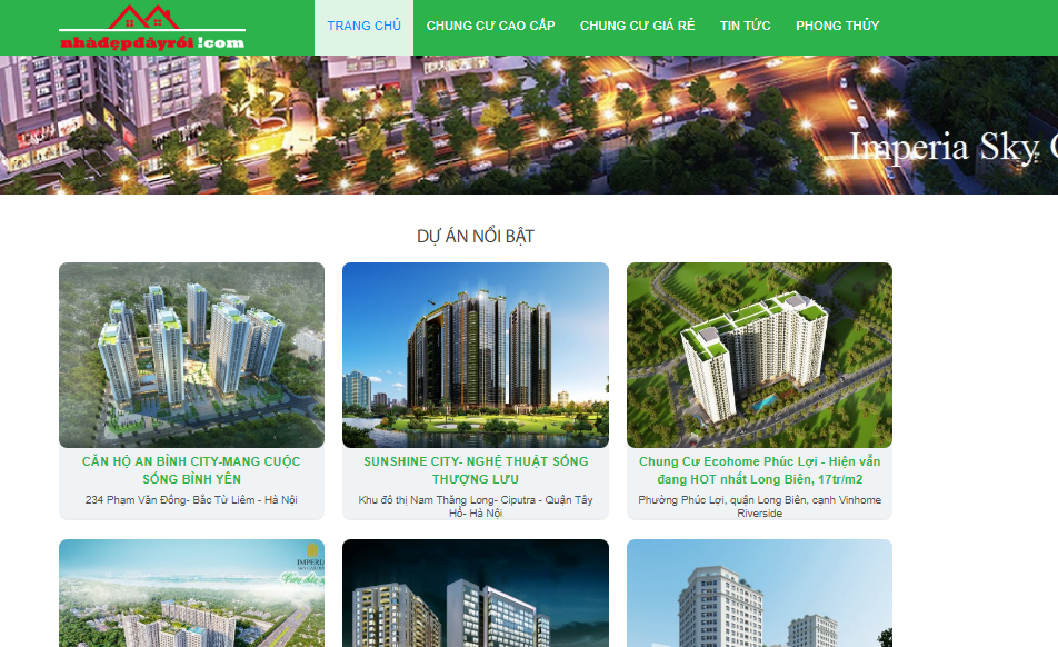 Thiết kế web mua bán nhà đất Bảo Lộc tại Bdsweb.com.vn