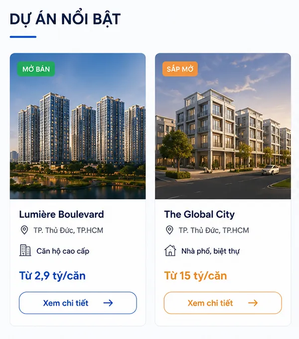 Khối dự án nổi bật