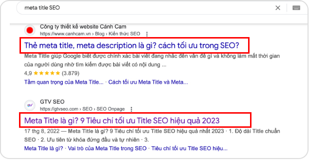 Vai trò của meta title seo